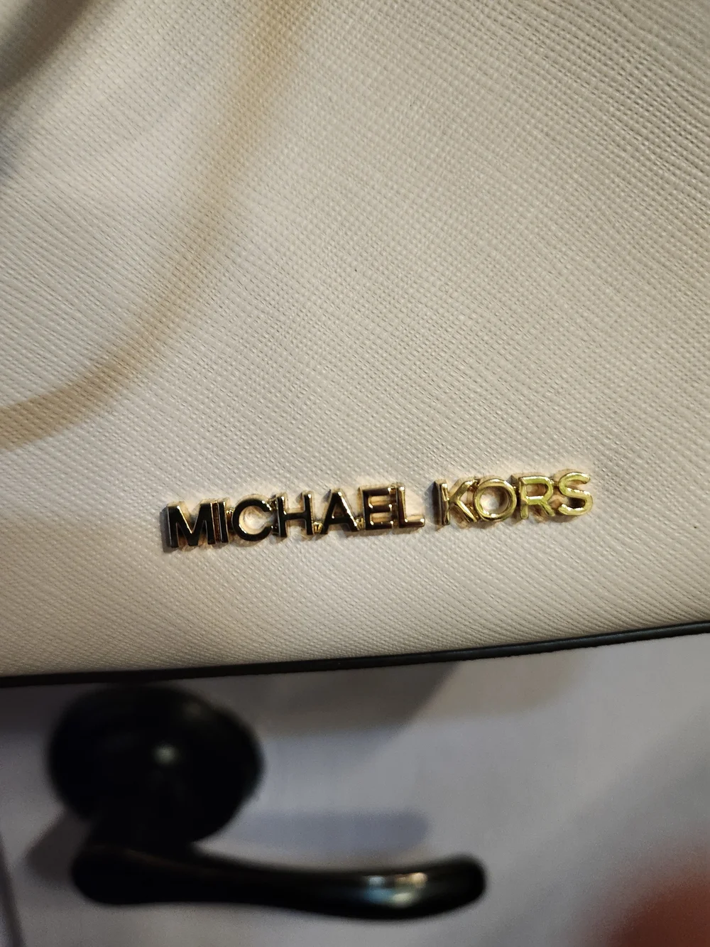 Michael Kors Pink Handbag with Gold Logo